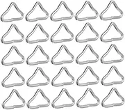 48pcs Triangle Rings Heavy Duty Metal Trampoline Mat Triangle Rings Trampolines Accessories V-Rings Quick Connected
