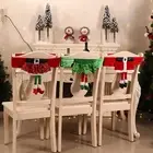 Girl Style Chair Cover with Lower Body Belt Festive Christmas Back Set Elf