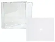 100 x UNASSEMBLED Jewel CD Cases with White Tray Single Disc - Standard Size