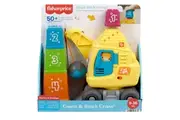 Mattel Fisher Price Infant Count & Stack Crane Toy 12.5x21.5cm Yellow 9m+