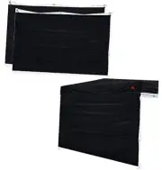SunWall for 12x12 Pop Up Canopy Frame, 3 Pack SideWall Only (Black) 12X12 black