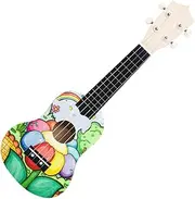 Kisangel Diy Ukulele Kit Hand Made Instrument Material Set for Boys and Girls Easy Assembly Paintable