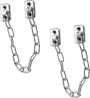 Outanaya 2Pcs Theft Window Locks Durable Chain Protection for Home Security Easy to Install for Windows Doors Offices Schools and More