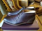 Mens Size 10 M Johnston Murphy Warner Chukka Boots Mahogany Leather New in Box!