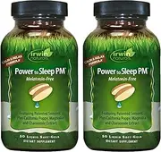 [Irwin Naturals] Power to Sleep PM Melatonin-Free - 50 Liquid Soft-Gels, Pack of 2 - Relaxing Blend of Sensoril, California Poppy, Magnolia, Chamomile & More