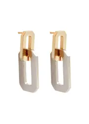 Rosantica Paloma Two-tone Chain Drop Earrings - Silver ONE SIZE