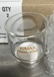 2pack) KIMBLE 28260-302 KIMFLOW Gooch Low Form Crucible, 10-15 microns, 30 mL