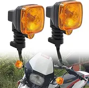 Ygmylandbb Motorcycle Turn Signal Lights, square 2PCS 12V LED Direction Indicator Lamp, Motorbike Front Rear Amber Light, Fit for CG125 ZJ125