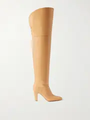 [Chloé] Chloé - Eve Leather Over-the-knee Boots - Cream - IT37.5 IT 37.5 Cream