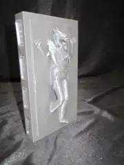 Jar Jar Binks in Carbonite Display Star Wars (Silver Silk) B Grade