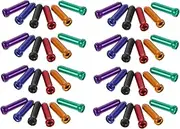 MOBUTOFU 48pcs Bicycle Cable Core Cap Wheel Spacers Valve Stem Tool Bike Cable Housing Bike Frame Protector Bike Clamp Bike Clip Clamp Bicycle Clip Tire Valve Caps Tire Valve Tool Cable Cap