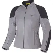 Jet Waterproof Ladies Grey Textile Motorcycle Jacket