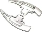 Car Steering Wheel Shift Paddles for M&ercedes B&ENZ A B M Class W176 W246 GLK SLK CLA GLA Sticker Styling Car Steering Wheel Shifter Styling Accessories 2PCS HTEOPOEKFR(Silver)