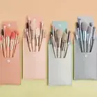 Set of 8 With Bag Make Up Brushes Foundation Brush Makeup Beginners