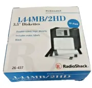 Radio Shack 3.5" Floppy Disks Diskettes 8 Pack Pre-Formatted 1.44MB 2HD 26-437