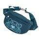 KENZO 5SF305 品牌電繡絨布虎頭帆布斜背胸口/腰包.藍綠