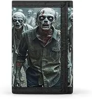 [QMKFWT] Many Zombie Casual Wallet Credit Card Holder Premium Document Organizer Case for Men And Women