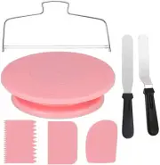 Cake Decorating Turntable,Cake Decorating Supplies With Decorating Comb/Icing...