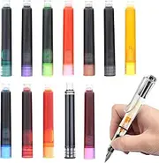 Fountain Pen Ink Cartridge - Assorted Ink Refills, Pen Cartridges | Pen Ink Cartridges for Smooth Writing, Leak-Proof Refill Accessories, Quick-Drying Ink, Pens for Fine Writing & Calligraphy