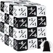 48 Pieces Counters Token Loyalty D6 Dice Cube Compatible With MTG, CCG, Card Gaming Accessory