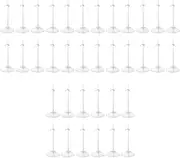 Kisangel Doll Display Rack Dolls Display Base 36 pcs Transparent Storage Support Display Model Clear Doll Base Holder Dolls Stand Rack Doll Stand Rack Doll Display Base