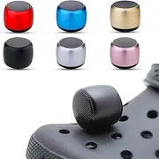 UUEENN Clog Speaker, Mini Speaker for Clog, Halloween Mini Speaker, Bluetooth Clog Charm, Black