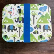 NEW Bento Box Lunch Box Eco Friendly Kids Food Storage Container Elephants Blue