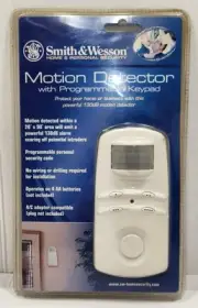 Smith & Wesson Motion Detector With Programmable Keypad 130db Home Security NEW