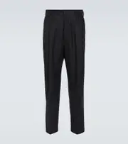 [Dries Van Noten] Dries Van Noten Wool flannel tapered pants UK 28 grey