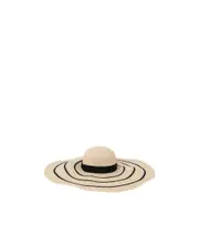 dropped wide-brim sun hat M Nude
