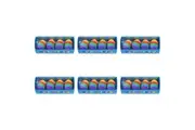 6x 4pc Rex London Rainbow Egg Pencil Erasers Home School Writing stationery Set