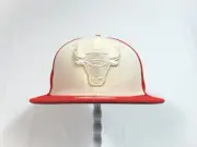 New Era NBA Chicago Bulls Tonal 2 Tone Red 59FIFTY Fitted Hat Sz 7 1/4 RARE