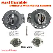 For 06-10 Jeep Commander Inside Door Handle REAR Pair Gray & CHROME BOLT DS508 (for: Jeep)