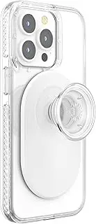 PopSockets: PopGrip for MagSafe - Expanding Phone Stand and Grip with a Swappable Top for Smartphones and Cases - Clear White