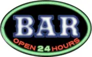 Man Cave BAR Open 24 Hours Rope LED Oval Wall Sign Light Christmas Gift
