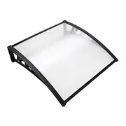 Instahut Window Door Awning 1mx1m Transparent Holl