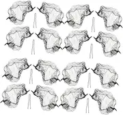 Ipetboom 1 Set Hair Bun Net for Dancers Nurses Elastic Mesh Hair Accessories for Women Bun Nets Shaped Clips for