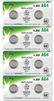 8 Camelion AG4 LR626 377 376 G4A LR66 L626 GP7 Alkaline Alkaline Batteries