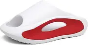 [Meik Mangni] Slide Sandals Men Women Platform Sandals With Comfortable Pillow Slippers Non-Slip Lightweight Shower Shoes