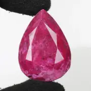 125.4 Cts Natural Pear Cut Africa Red Ruby Loose Gemstone EGL Certified