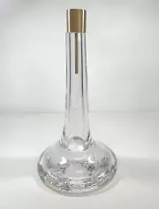 SKLO PUDDLE HAND BLOWN ART GLASS OBJECT CANDLE STICK HOLDER, SOLID GLASS, HEAVY