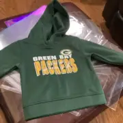 Green Bay Packers Youth Large Pullover Hoodie Green NWT T242 Go Pack!