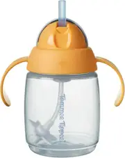 Tommee Tippee Trainer Straw Cup, 300Ml, Easy Transition Toddler Cup for 6 Mon...