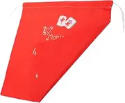 GOOHOCHY Mahjong Game Bag Large Fabric Storage Pouch Drawstring Organize Your Tiles