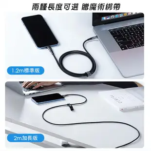 JOYROOM 星雲系列 USB-A to 平果 2.4A /Type-C to 平果 PD 20W 透明智能斷電快充線