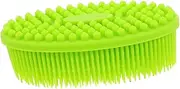 CATIEBYE Bath Brush Spong Comb Comb Bassinets Soft Bath Tool Gentle Brush Cradle Cap Brush Scalp Scrub Brush Light Green