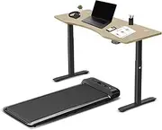 [Lifespan Fitness] WalkingPad M2 Treadmill with Ergodesk Automatic Adjutsable Standing Desk, Oak, 150 cm