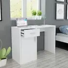 Modern Computer Desk Home Office Workstation Student Study Table Durable White