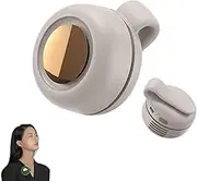 Portable Silent Mini Bladeless Fan Clip On, Mini USB Rechargeable Clip-On Fans for Shirt, 3 Speeds Hands-Free Neck Fans, 360° Rotatable Wearable Whirlwind Fan for Waist Clip(White)