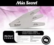 Mia Secret Nail File Diamond Speedy Zebra 50Pck 100/100 150/150 180/180 U Pick